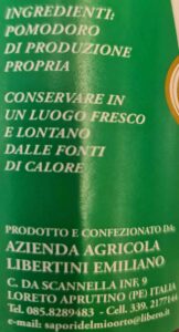 Passata pomodori misto pera e romanelli d'Abruzzo (0,5 l)